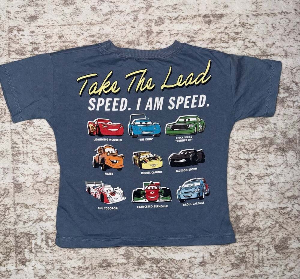 Size 2 Zara Pixar Cars Boys Short Sleeve Graphic Tee